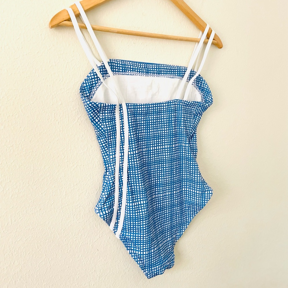 Solid & Striped One Piece Swimsuit - Picture 5 of 7